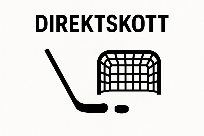 Direktskott med passare klubba och målbur
