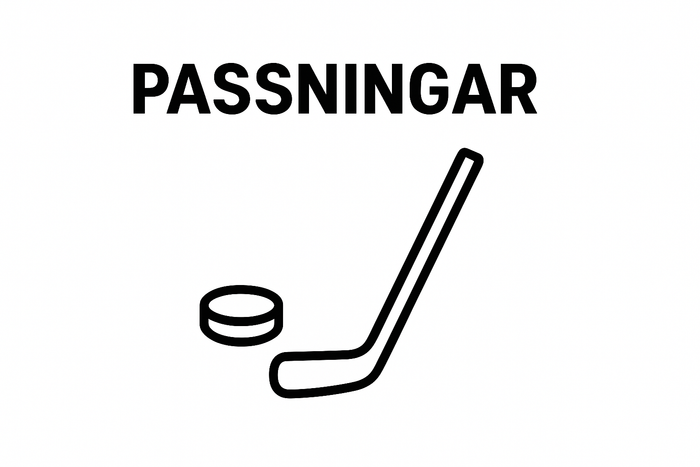 Passningar med klubba och puck