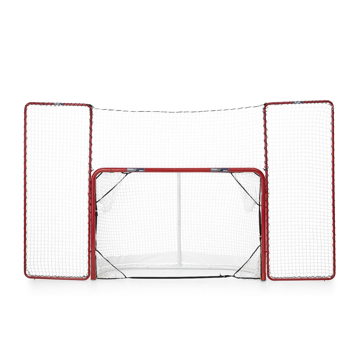 Skottramp hockey teknikpaket med nät och mål för att träna skott och passningar i din egen trädgård.