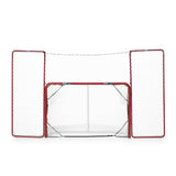 Skottramp hockey teknikpaket med nät och mål för att träna skott och passningar i din egen trädgård.