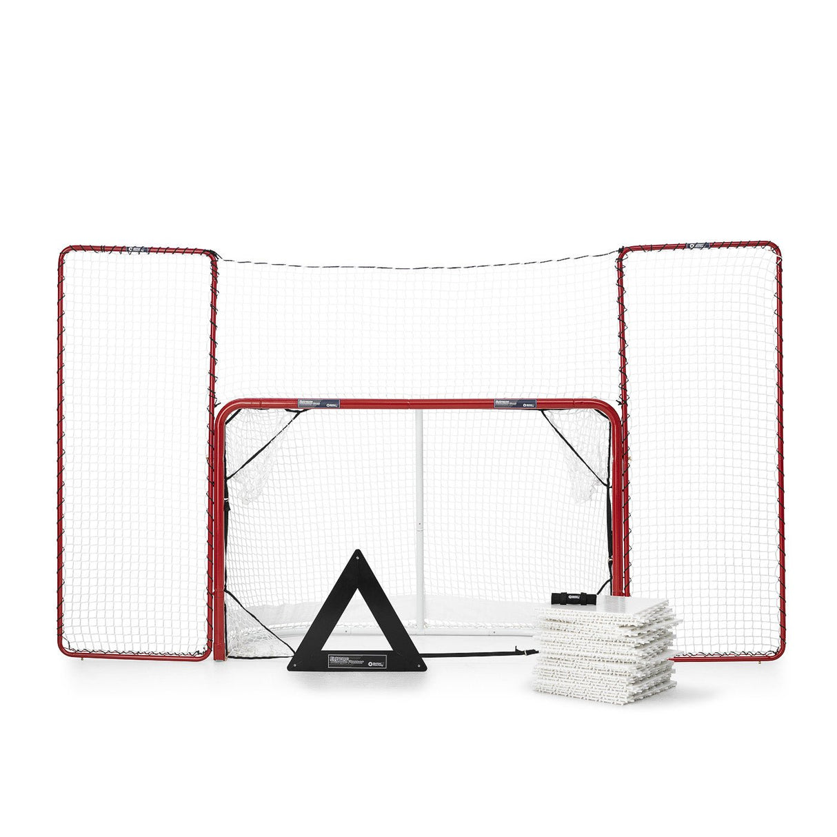 Skottramp teknikpaket hockey med mål och övningshjälpmedel för effektiv träning av skott.